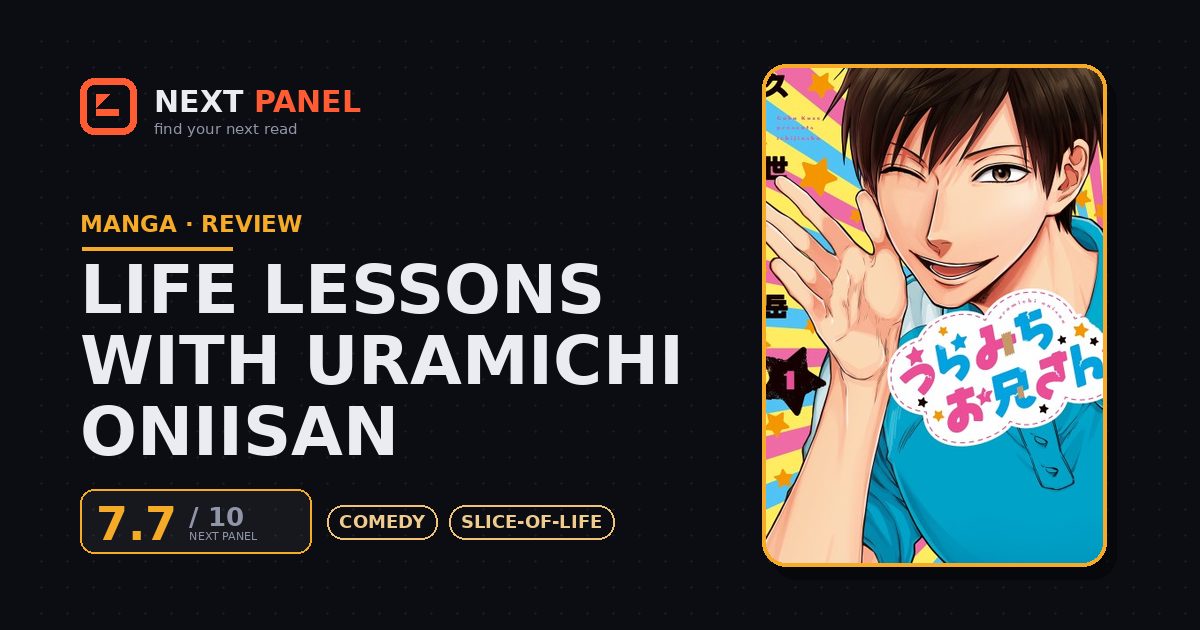 Life Lessons with Uramichi Oniisan cover - Next Panel review