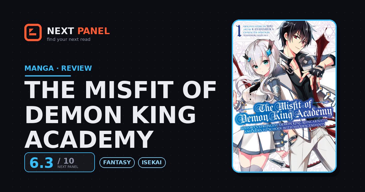 The Misfit of Demon King Academy cover - Next Panel review