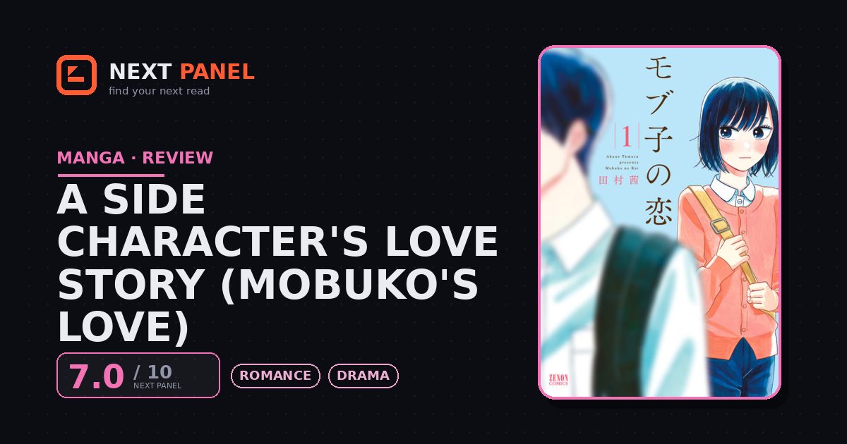 A Side Character's Love Story (Mobuko's Love) cover - Next Panel review