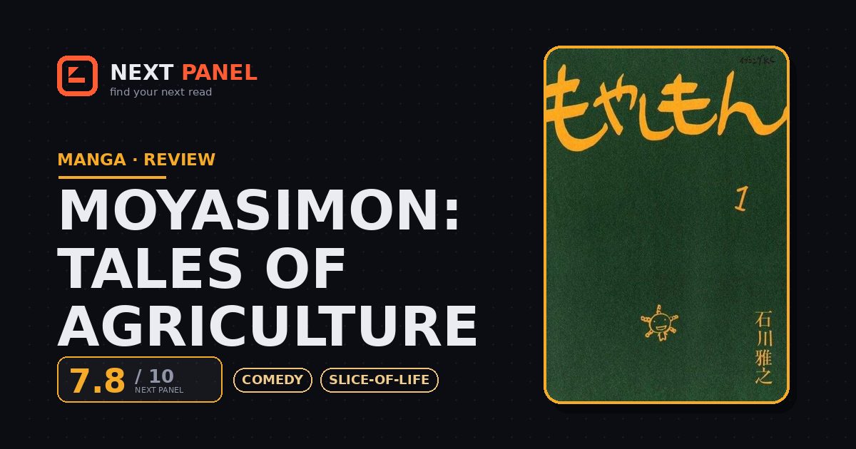 Moyasimon: Tales of Agriculture cover - Next Panel review