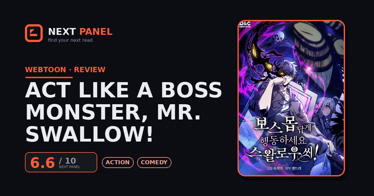 Act Like a Boss Monster, Mr. Swallow! cover - Next Panel review