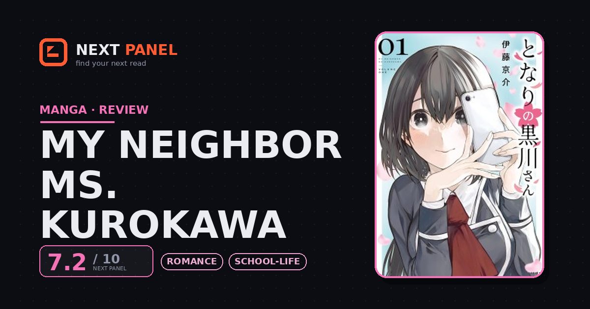 My Neighbor Ms. Kurokawa cover - Next Panel review