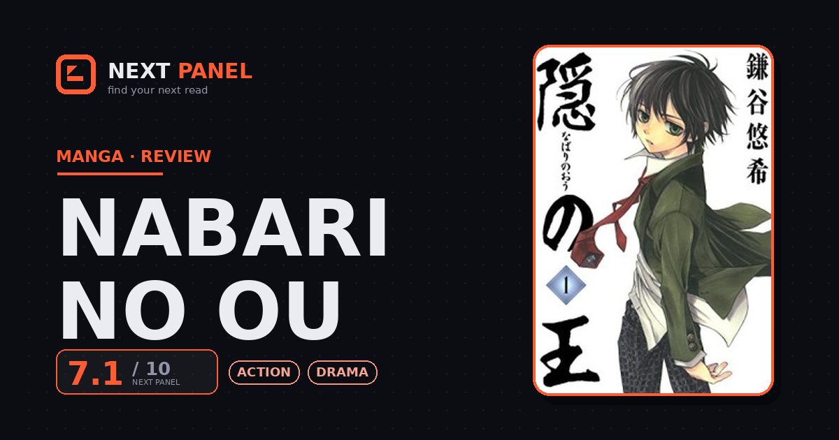 Nabari no Ou cover - Next Panel review