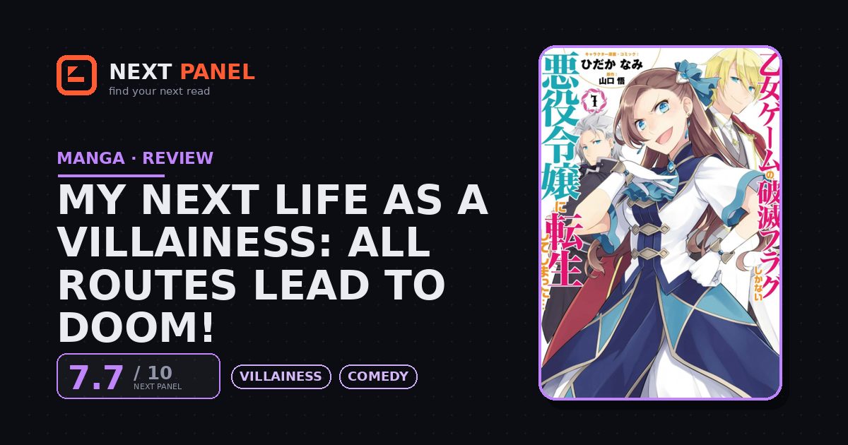 My Next Life as a Villainess: All Routes Lead to Doom! cover - Next Panel review