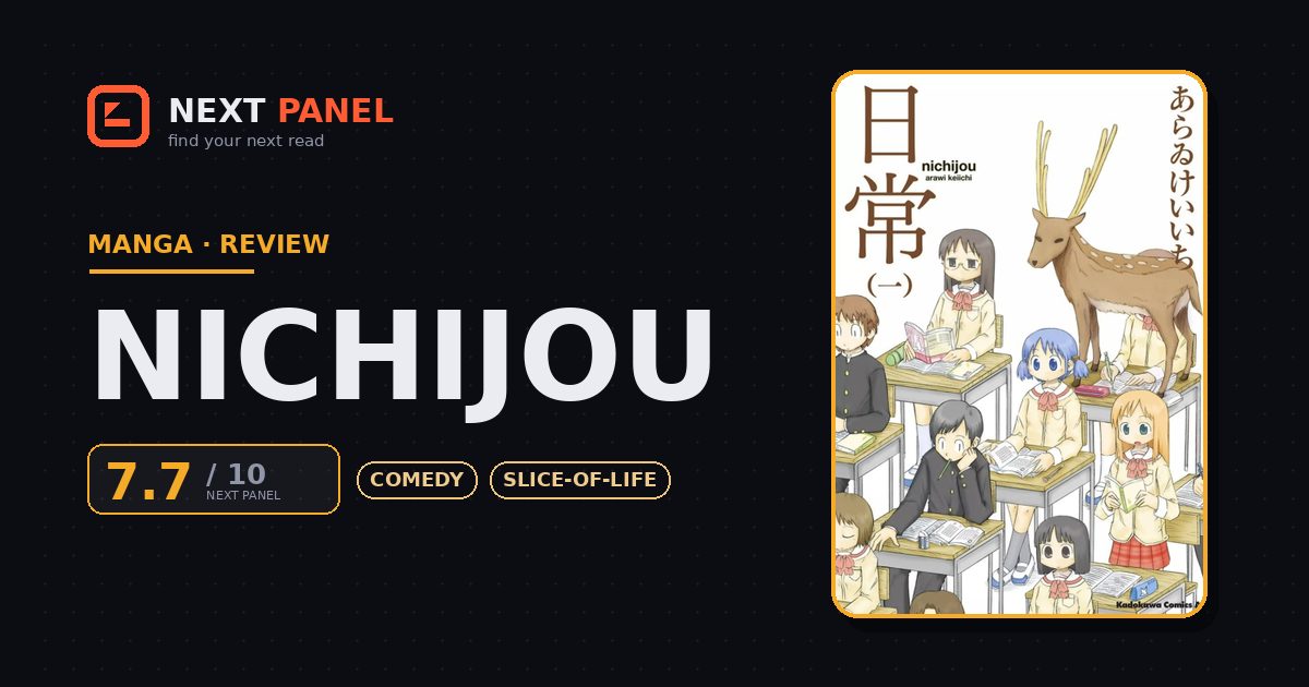 Nichijou cover - Next Panel review