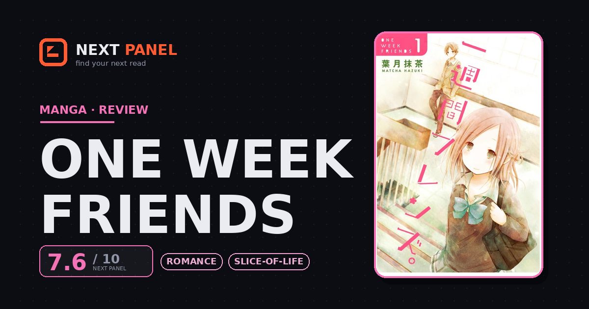 One Week Friends cover - Next Panel review