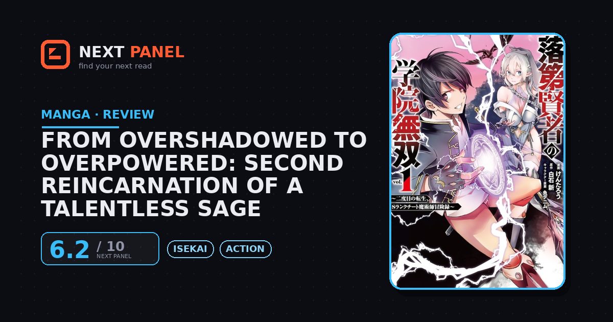 From Overshadowed to Overpowered: Second Reincarnation of a Talentless Sage cover - Next Panel review