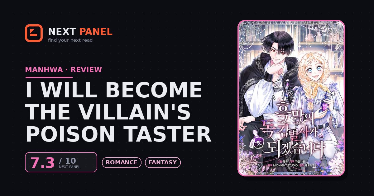 I Will Become the Villain's Poison Taster cover - Next Panel review