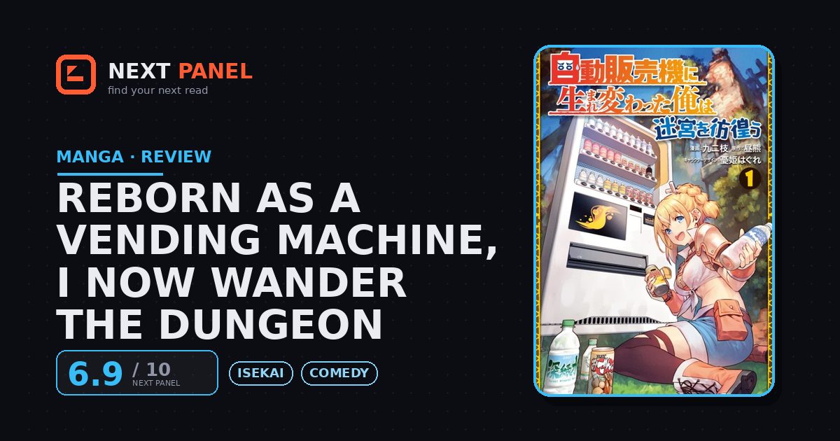 Reborn as a Vending Machine, I Now Wander the Dungeon cover - Next Panel review