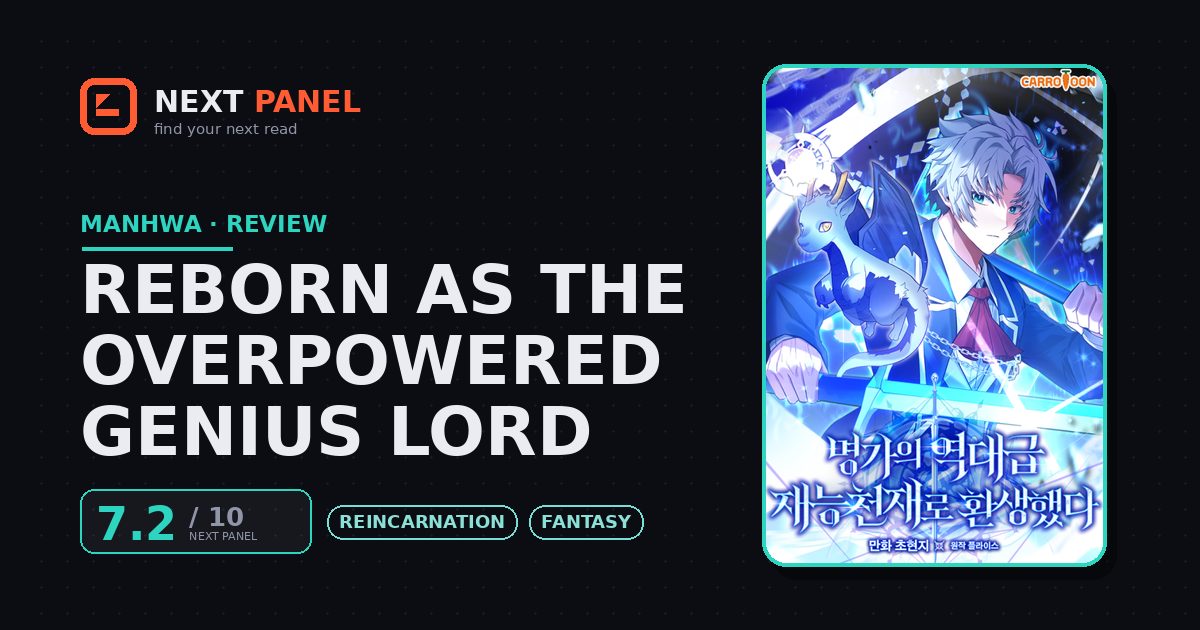 Reborn as the Overpowered Genius Lord cover - Next Panel review