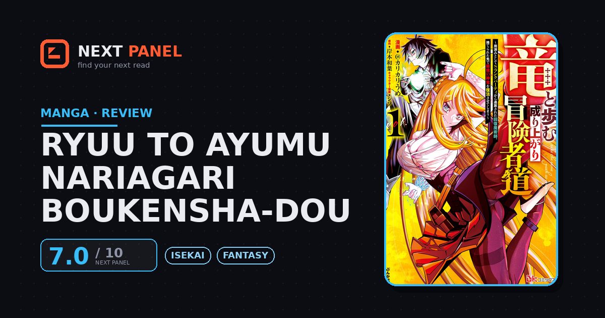 Ryuu to Ayumu Nariagari Boukensha-dou cover - Next Panel review