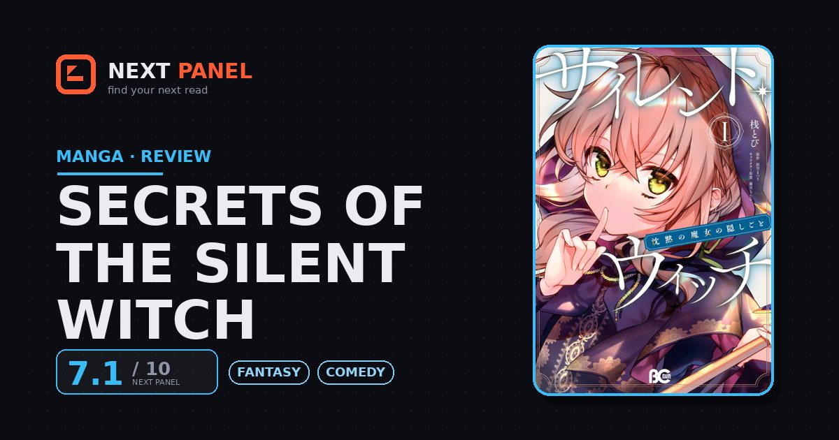 Secrets of the Silent Witch cover - Next Panel review