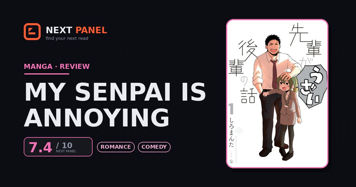 My Senpai is Annoying cover - Next Panel review