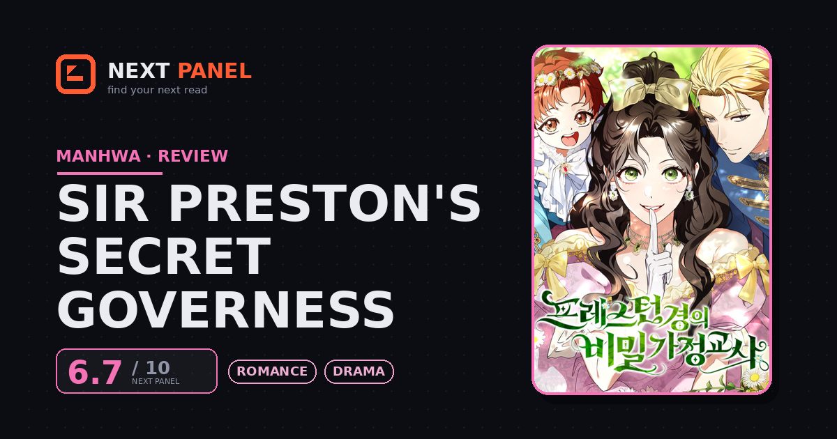 Sir Preston's Secret Governess cover - Next Panel review