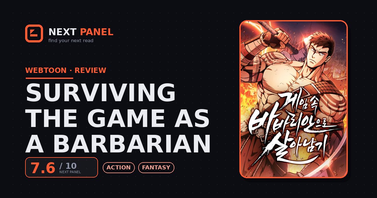Surviving the Game as a Barbarian cover - Next Panel review