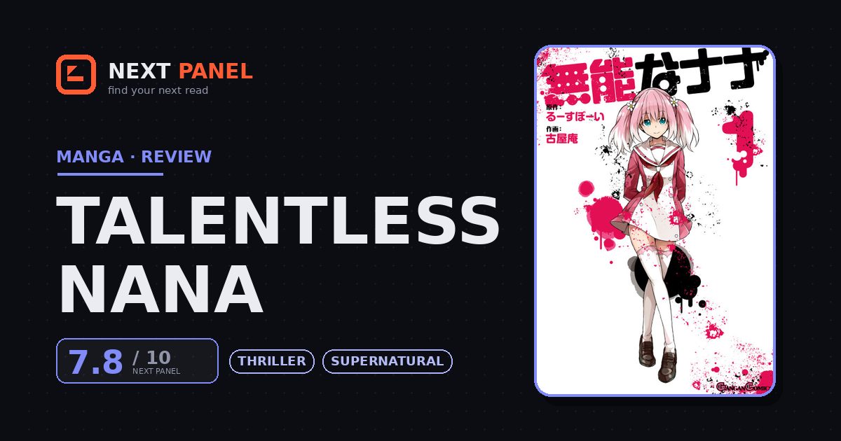 Talentless Nana cover - Next Panel review