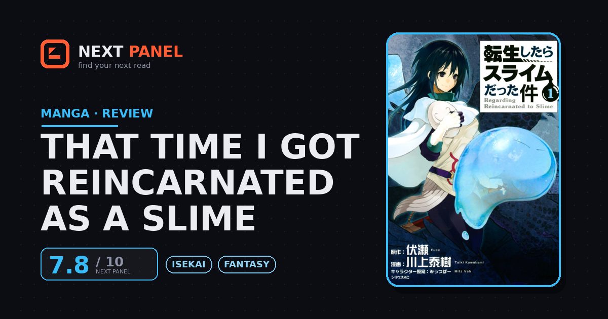 That Time I Got Reincarnated as a Slime cover - Next Panel review