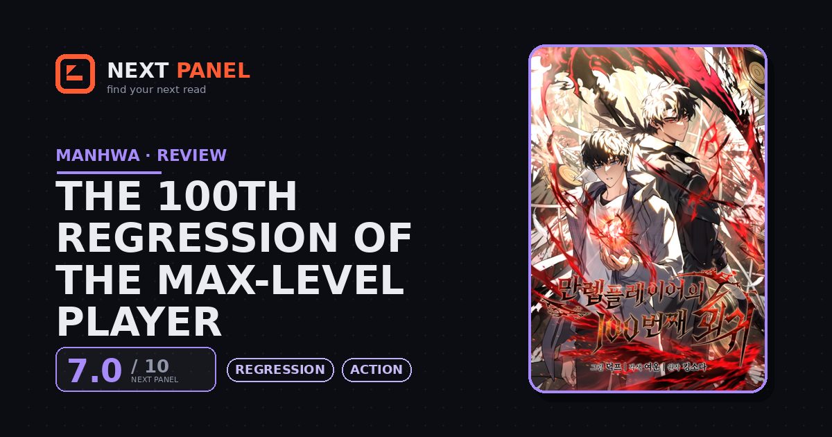The 100th Regression of the Max-Level Player cover - Next Panel review