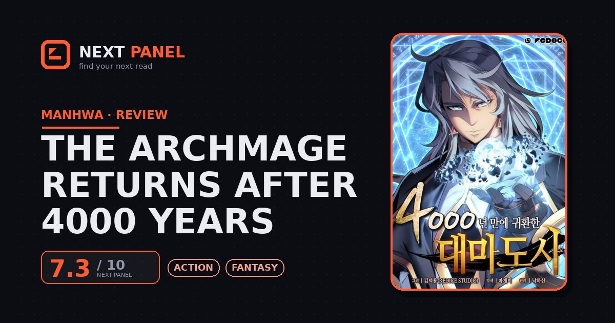 The Archmage Returns After 4000 Years cover - Next Panel review