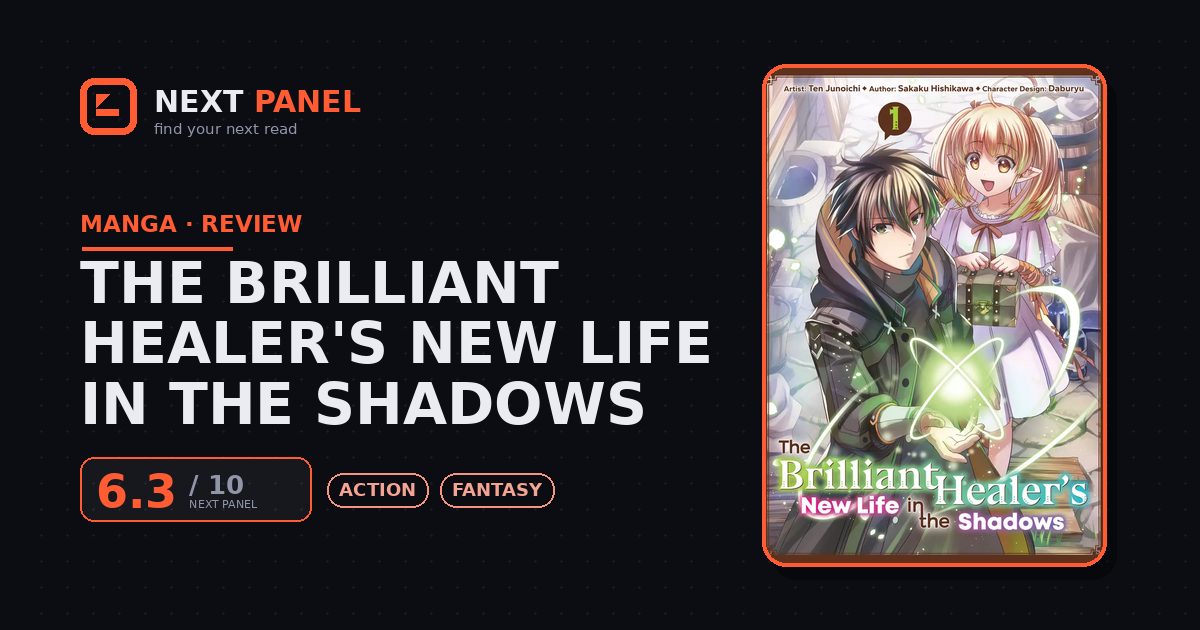 The Brilliant Healer's New Life in the Shadows cover - Next Panel review
