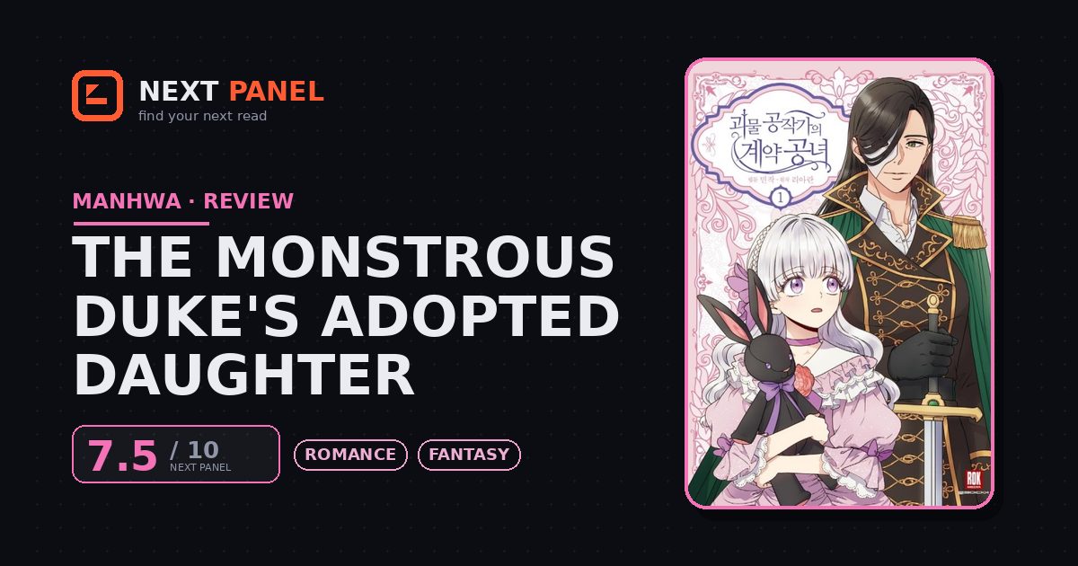 The Monstrous Duke's Adopted Daughter cover - Next Panel review