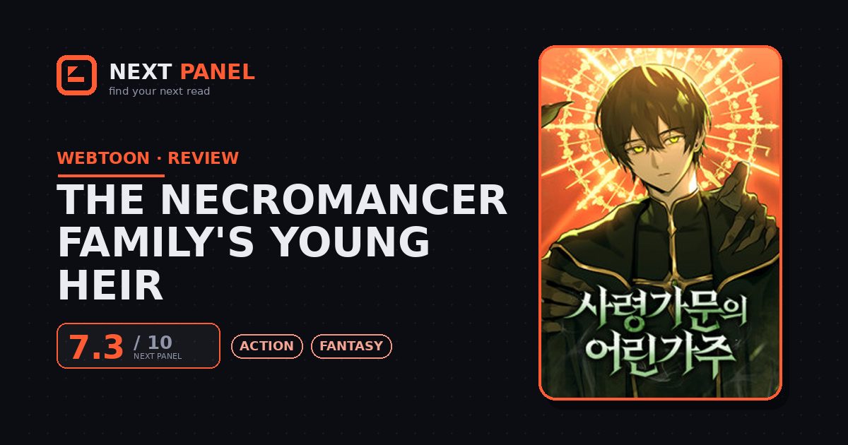 The Necromancer Family's Young Heir cover - Next Panel review