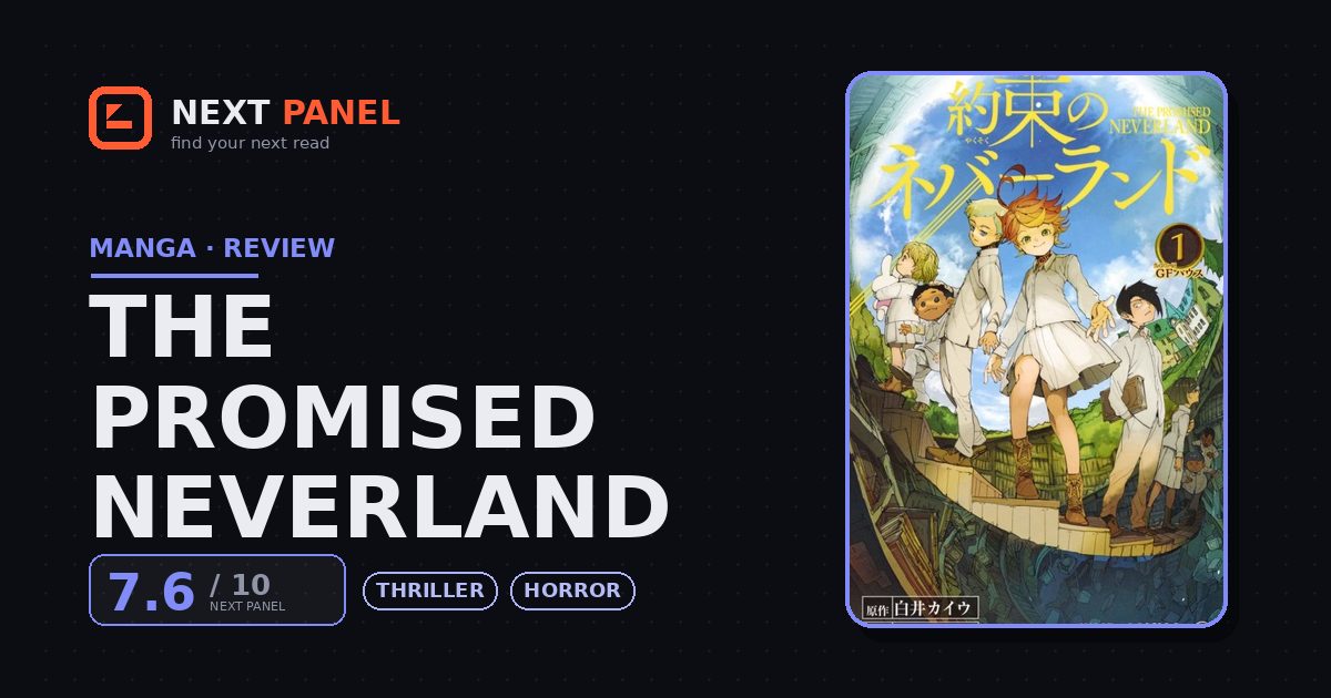 The Promised Neverland cover - Next Panel review