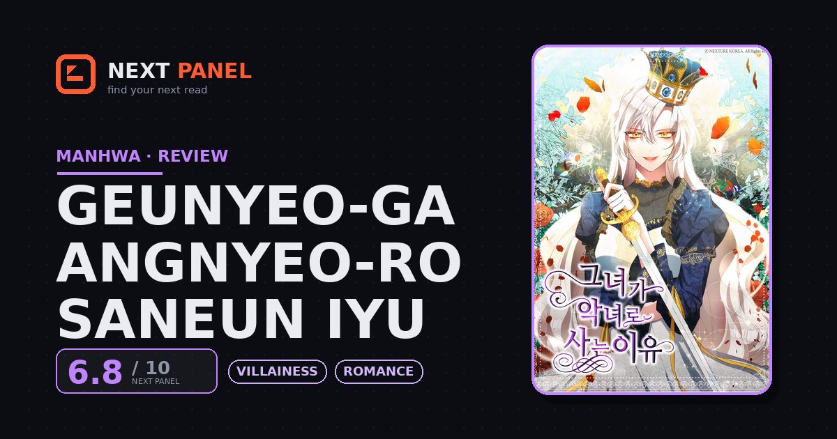 Geunyeo-ga Angnyeo-ro Saneun Iyu cover - Next Panel review