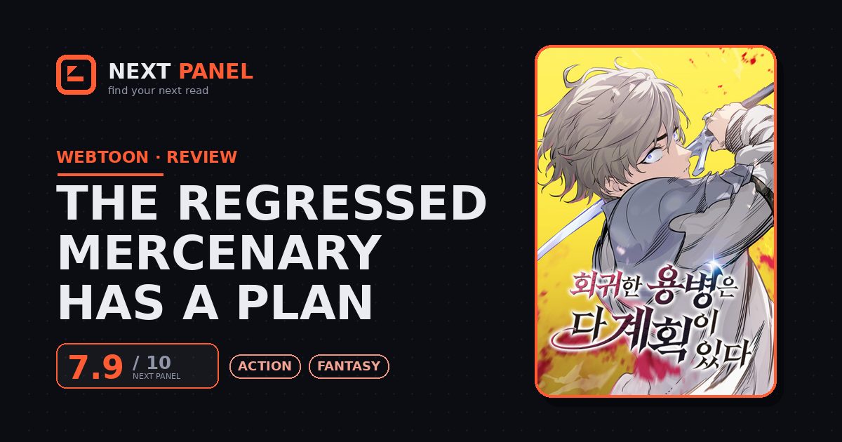 The Regressed Mercenary Has a Plan cover - Next Panel review