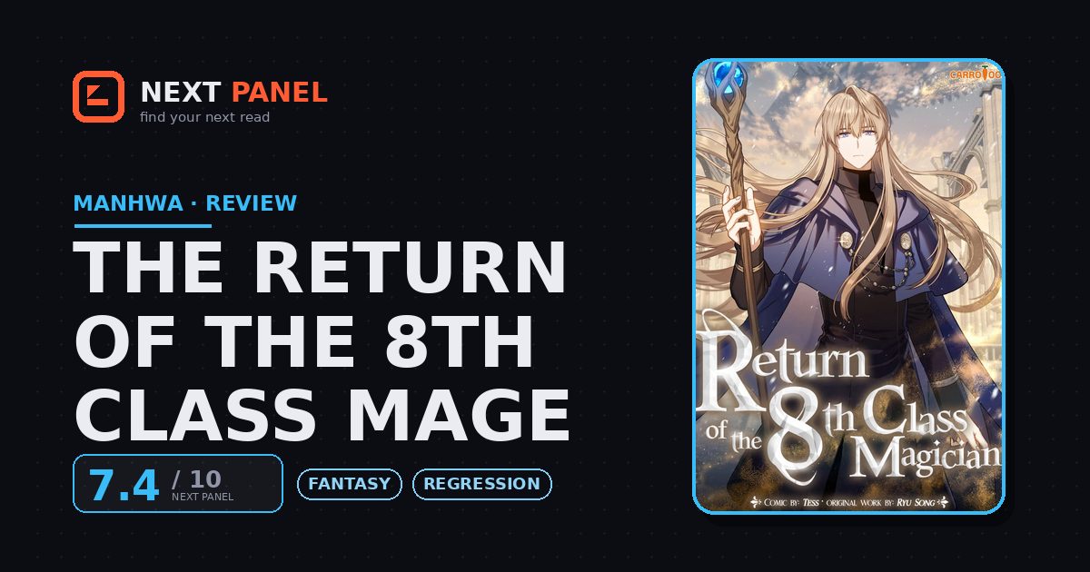 The Return of the 8th Class Mage cover - Next Panel review