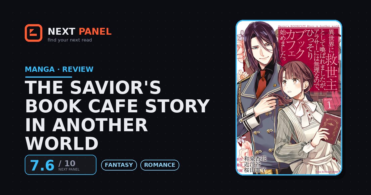 The Savior's Book Cafe Story in Another World cover - Next Panel review