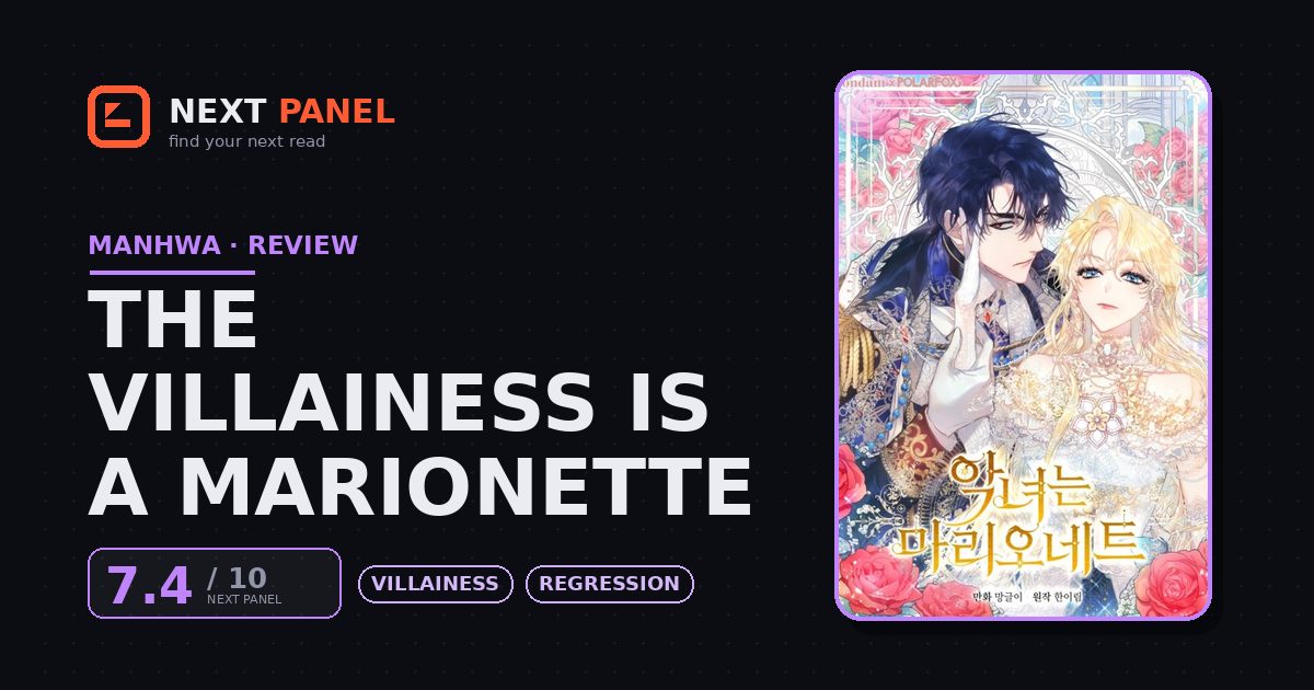 The Villainess is a Marionette cover - Next Panel review