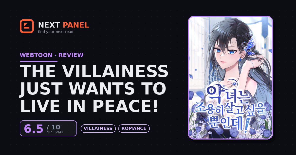The Villainess Just Wants to Live in Peace! cover - Next Panel review