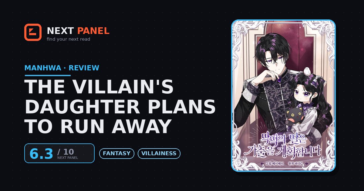 The Villain's Daughter Plans to Run Away cover - Next Panel review