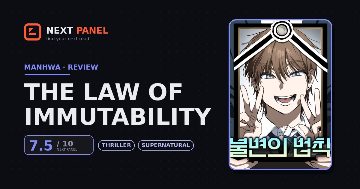 The Law of Immutability cover - Next Panel review