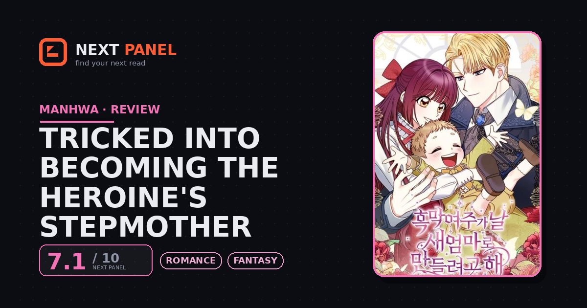 Tricked into Becoming the Heroine's Stepmother cover - Next Panel review