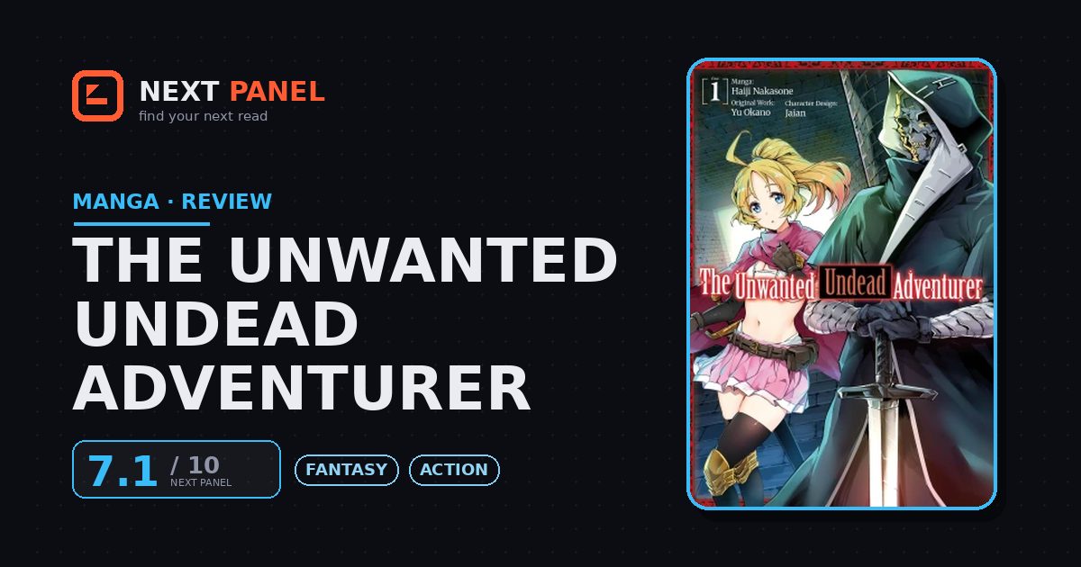 The Unwanted Undead Adventurer cover - Next Panel review