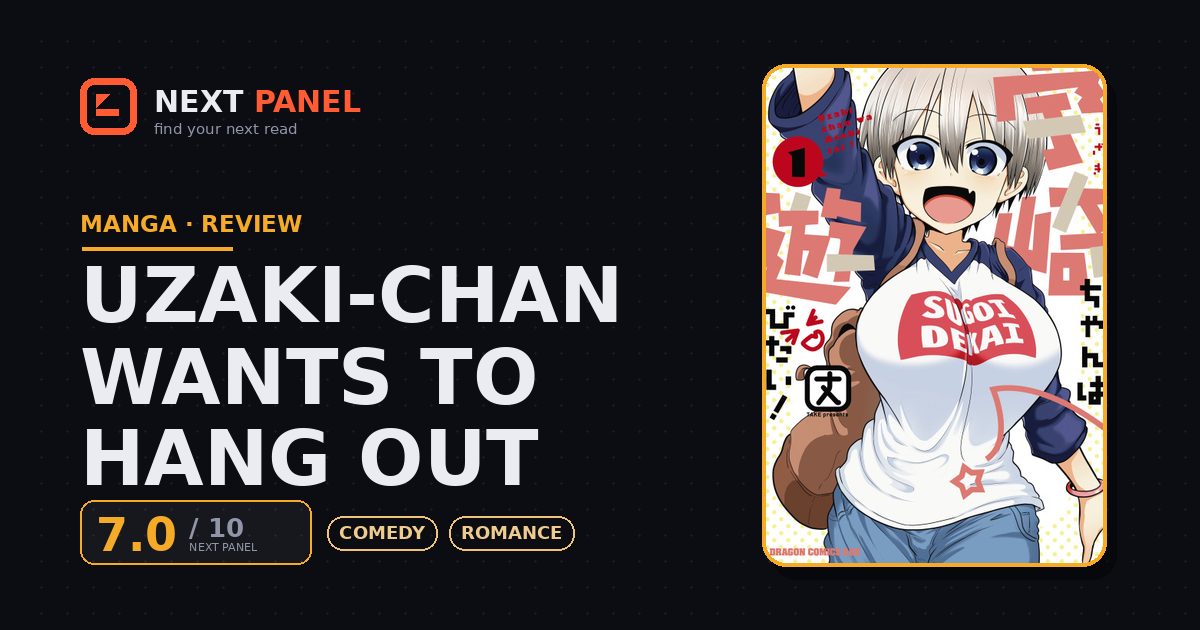 Uzaki-chan Wants to Hang Out cover - Next Panel review