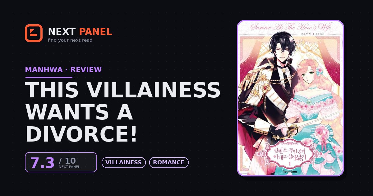 This Villainess Wants a Divorce! cover - Next Panel review