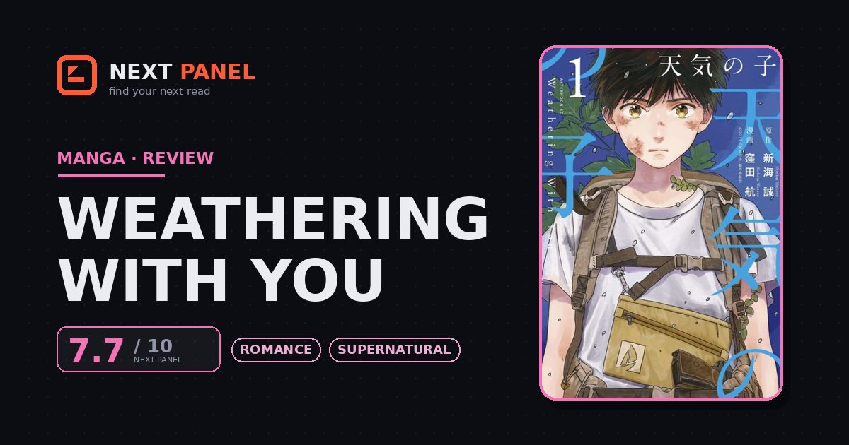 Weathering with You cover - Next Panel review