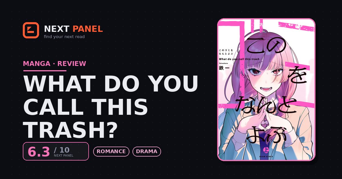 What Do You Call This Trash? cover - Next Panel review