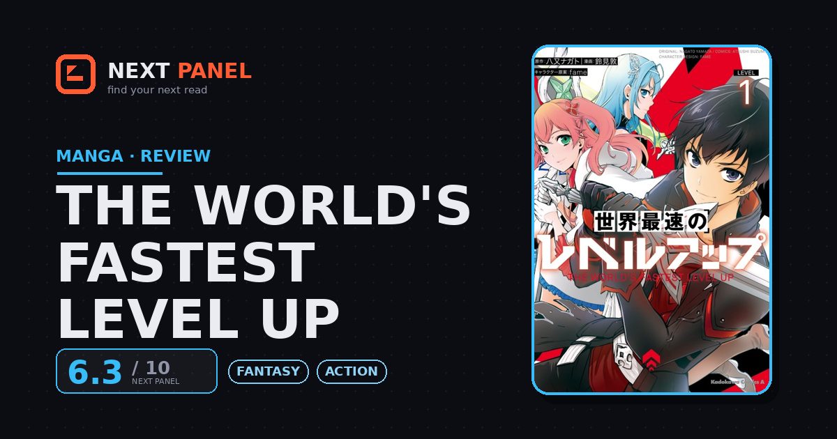 The World's Fastest Level Up cover - Next Panel review