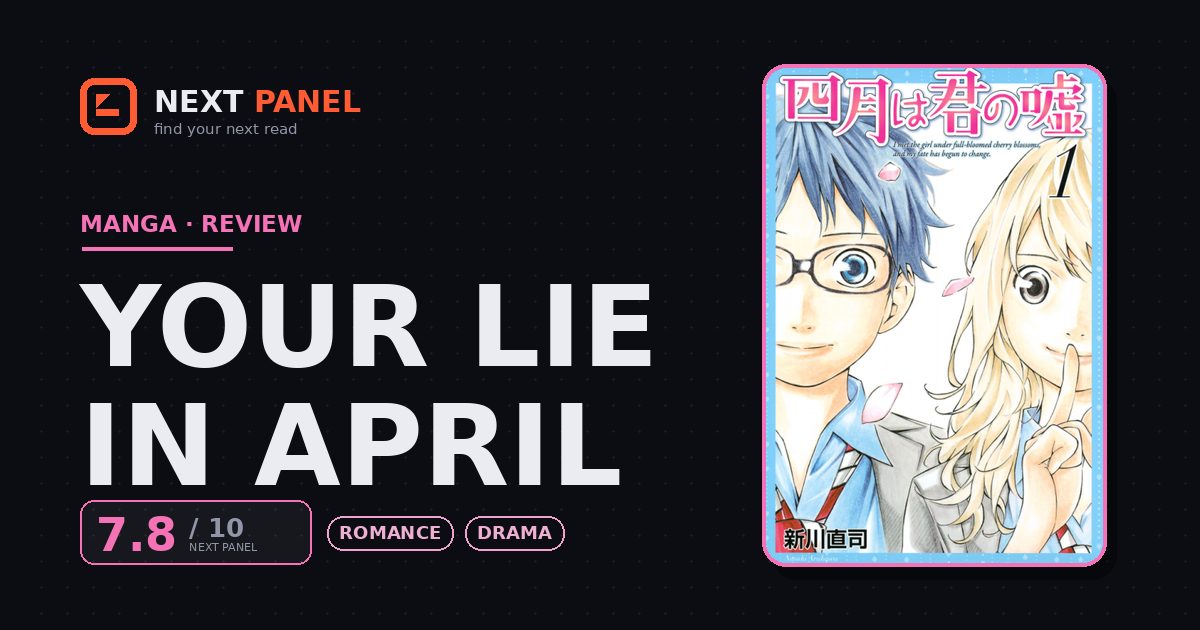 Your Lie in April cover - Next Panel review