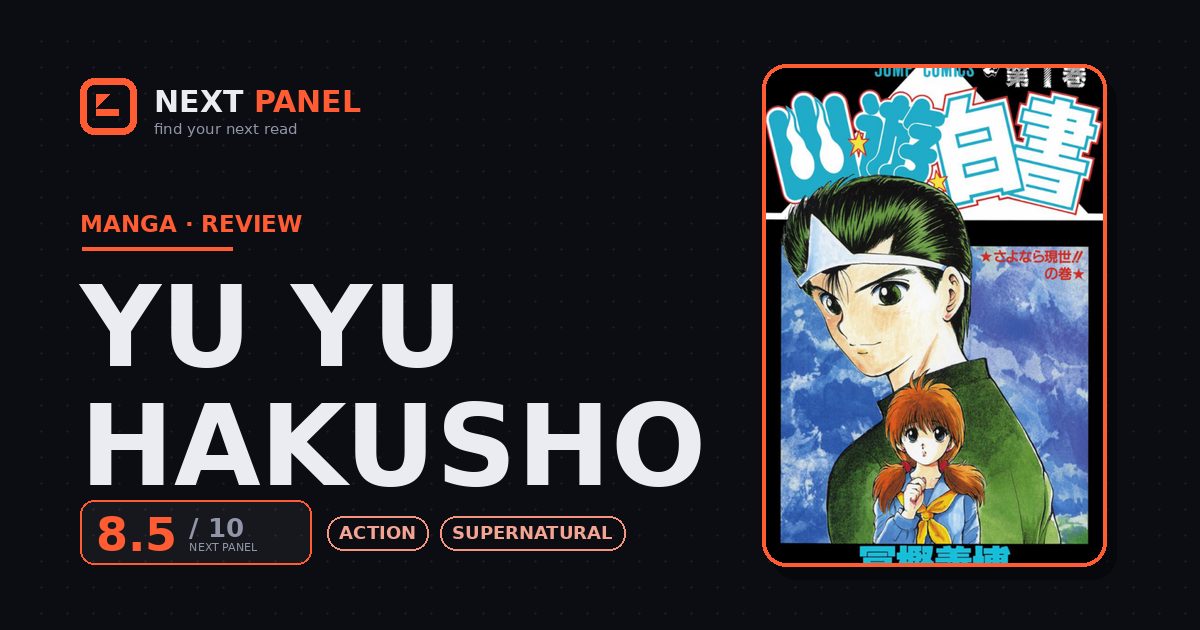 Yu Yu Hakusho cover - Next Panel review