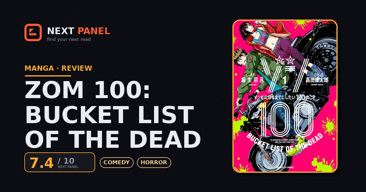 Zom 100: Bucket List of the Dead cover - Next Panel review