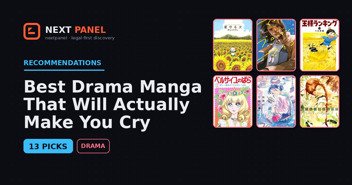 Best Drama Manga That Will Actually Make You Cry — Next Panel recommendation