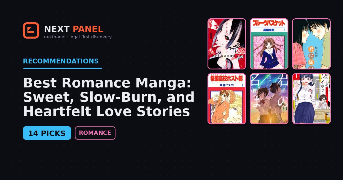 Best Romance Manga: Sweet, Slow-Burn, and Heartfelt Love Stories — Next Panel recommendation