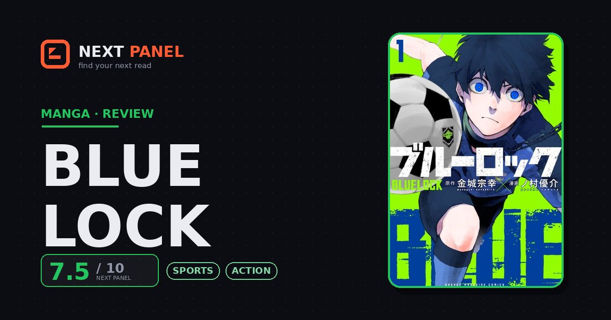 Blue Lock official cover — Next Panel review