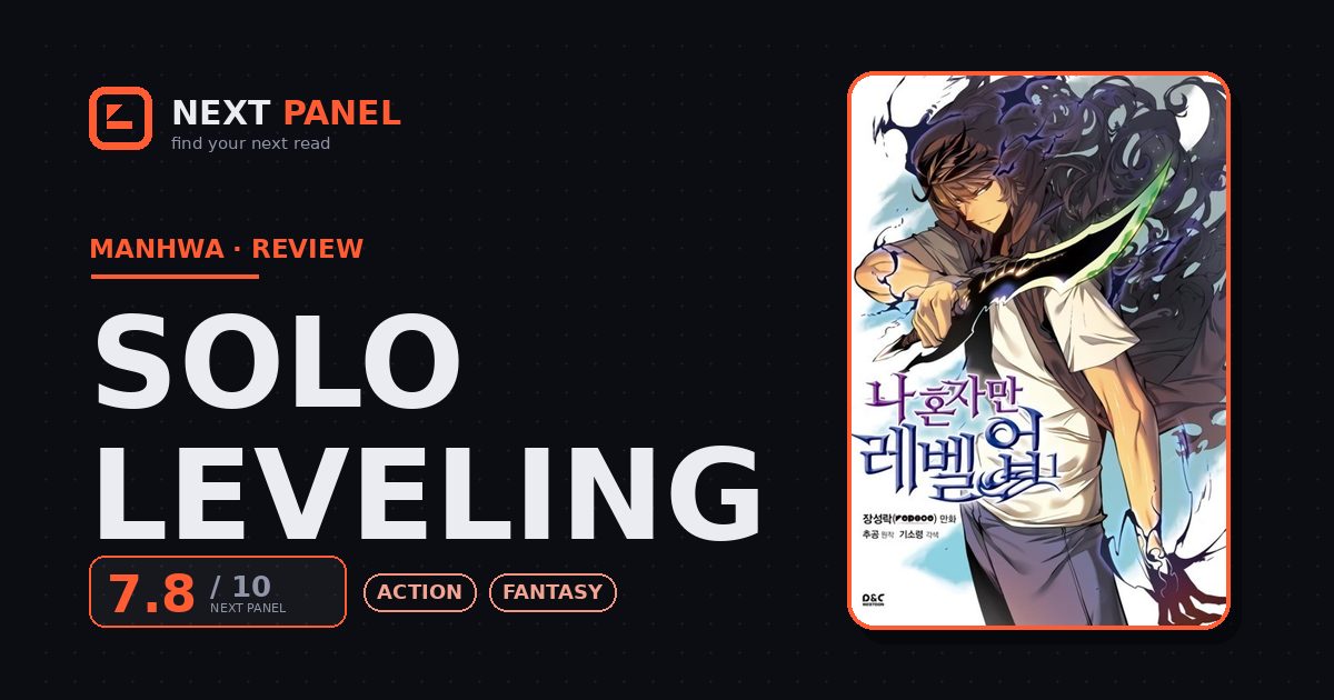 Solo Leveling official cover — Next Panel review