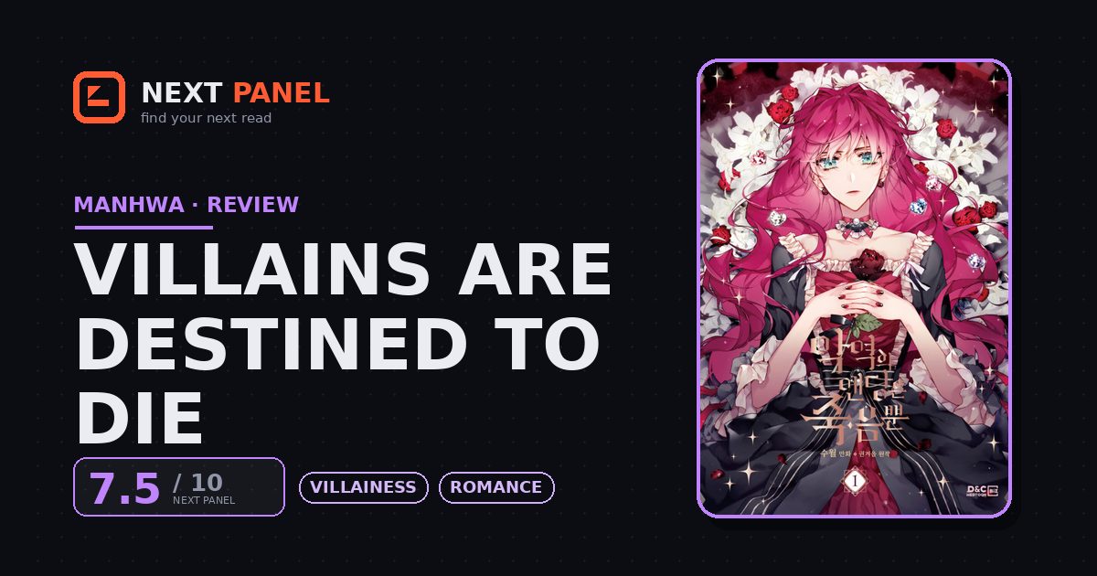 Villains Are Destined to Die official cover — Next Panel review